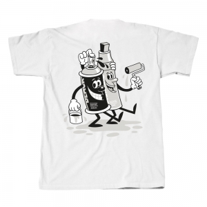 Montana Cans T-Shirts-Paint Buddies Grey/White by Great